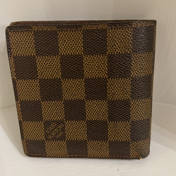 Louis Vuitton Damier Brown Mens Canvas Bi-Fold Wallet Sentential Edition - Picture 2 of 10